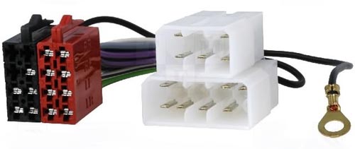 (imagem para) Adaptador para autorádio ISO fêmea -» MITSUBISHI PAJERO/GALANT->