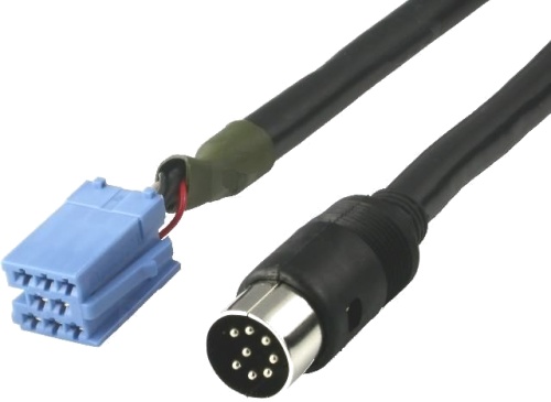 (imagem para) Cabo para ligação a caixa de CDs GRUNDIG Mini-ISO/DIN8 5.5m