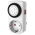 (imagem para) Mini-Tomada horária analógica diária 24h 3680W 16A - GAO 15GD-3A-1