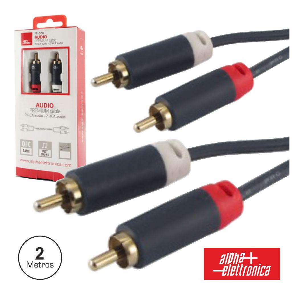 (imagem para) Cabo 2-Rca Macho / 2-Rca Macho Premium 2m Blister