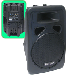 (imagem para) Coluna 10" 200W RMS - Profissional com Amplificador