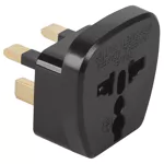 (imagem para) Adaptador de viagem Inglaterra (Tipo G) macho ➝ Universal - Preto
