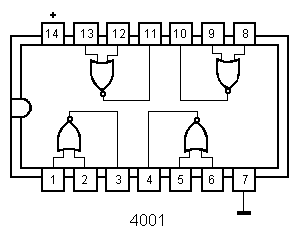 (imagem para) IC C-MOS 4001