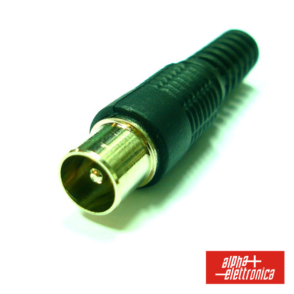 (imagem para) FICHA COAXIAL MACHO 9.5MM
