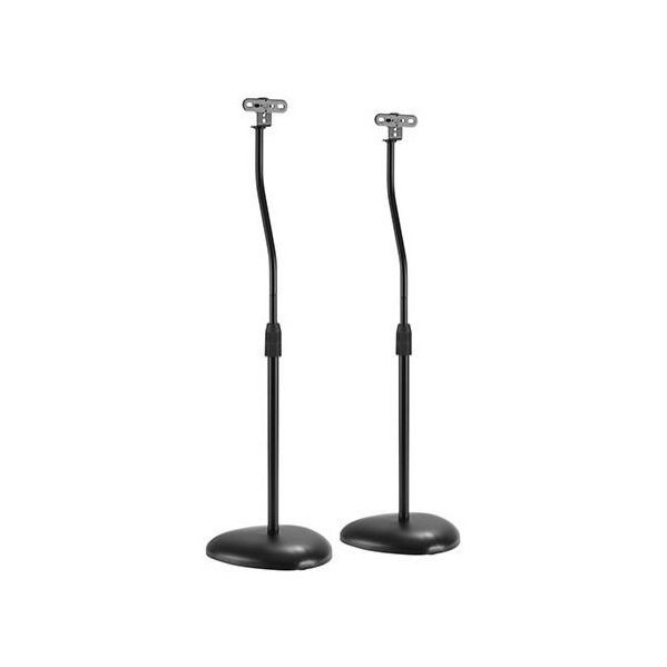 (imagem para) Pack 2x Suportes de Chão Preto p/ Colunas Satélite (HTS12) - AUD
