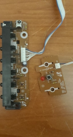 (imagem para) Conjunto de botões e sensor