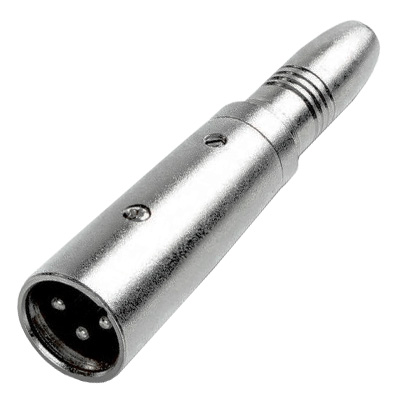 (imagem para) Ficha Adaptadora Canon/XLR Macho - 6,5 Mono Fêmea