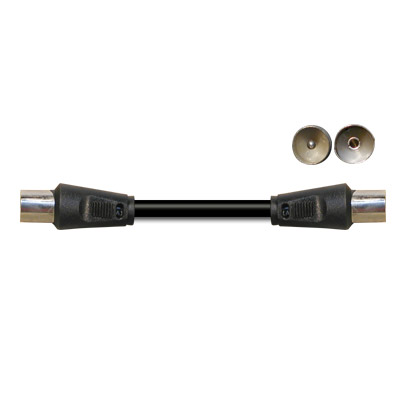 (imagem para) Cabo Lig. RF Macho - Femea.1,5mt. Preto (=3.0800) BLISTER