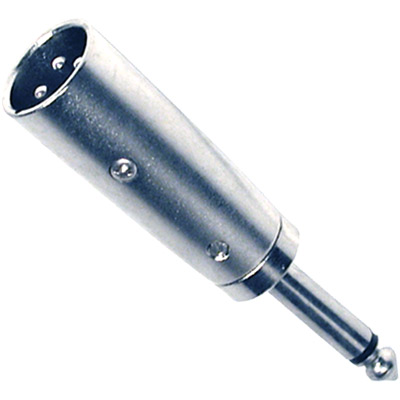 (imagem para) Ficha Adaptadora Canon/XLR Macho - 6,5 Mono Fêmea