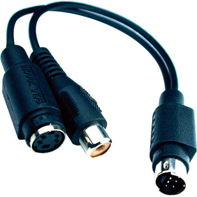 (imagem para) Cabo Mini Din 7 Pin / S-Vídeo + RCA (Comp. Portátil)-BLISTER