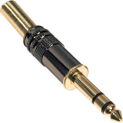 (imagem para) Ficha 6,5 Stereo Macho Dourada Cinzenta