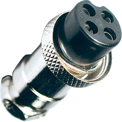 (imagem para) Ficha Micro 4 Pinos Fêmea - Extensão