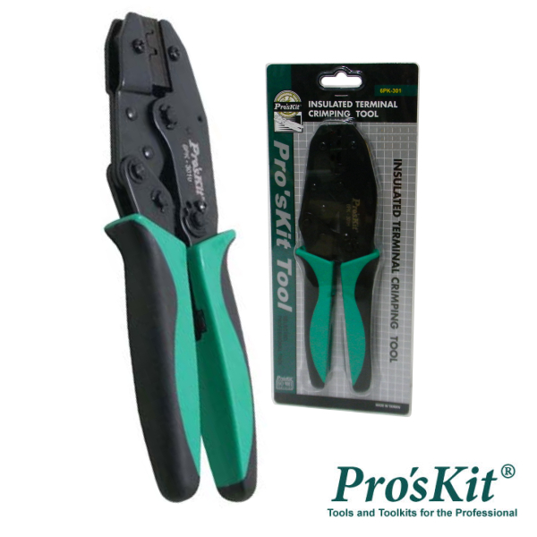 (imagem para) ALICATE DE CRAVAR TERMINAIS NÃO ISOLADOS 220MM PROSKIT