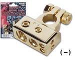 (imagem para) Terminal de bateria negativo (-) 4 saídas - dourado