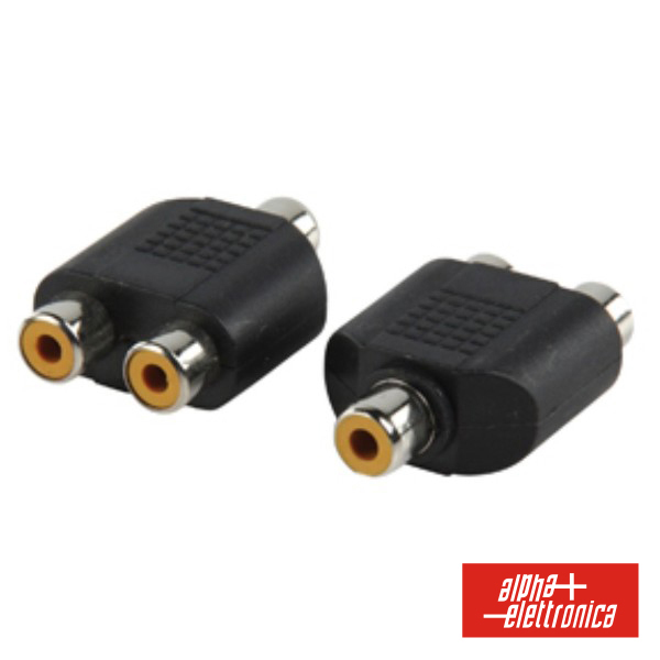 (imagem para) Ficha Adaptadora Rca Fêmea / 2 Rca Fêmea