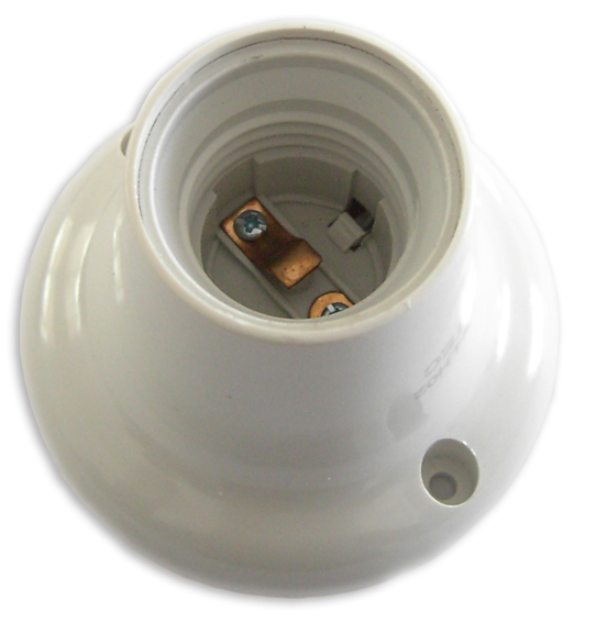 (imagem para) SUPORTE DE LAMPADA E27 C/ BASE PC DIREITO