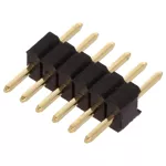 (imagem para) Barra de 6 pinos (1x6) macho 1.27mm para PCB