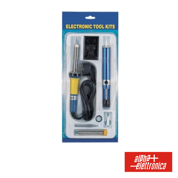 (imagem para) KIT SOLDADURA FERRO 30W + SUPORTE + SOLDA + PONTA