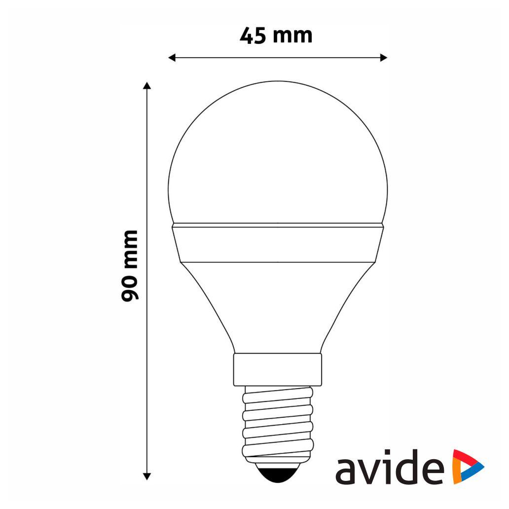 (imagem para) Lâmpada LED E14 GLOBO 7W 230V 6400K 610lm Value Range AVIDE