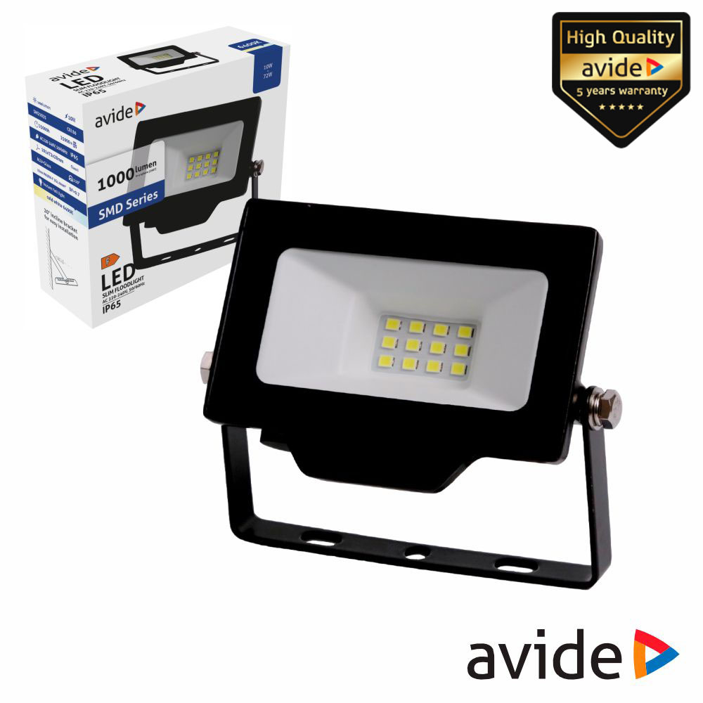 (imagem para) FOCO LED 10W 230V 6400K 1000LM PRETO IP65 AVIDE