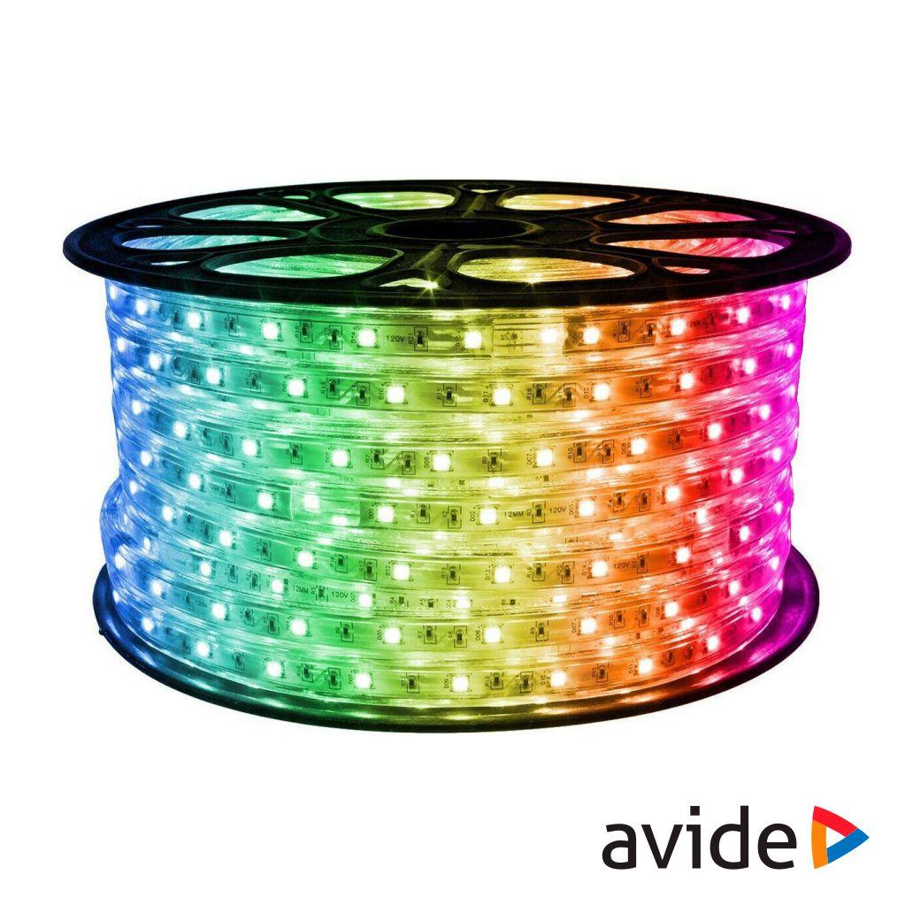 (imagem para) Fita 3000 LEDS 5050 RGB 220V 50m 14.4W/m IP67 AVIDE