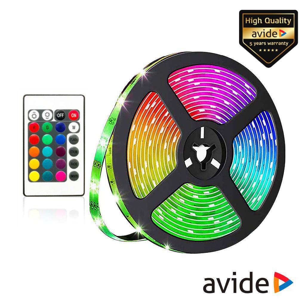 (imagem para) Kit Fita 150 LEDS RGB 12V Comando 5m IP65 AVIDE