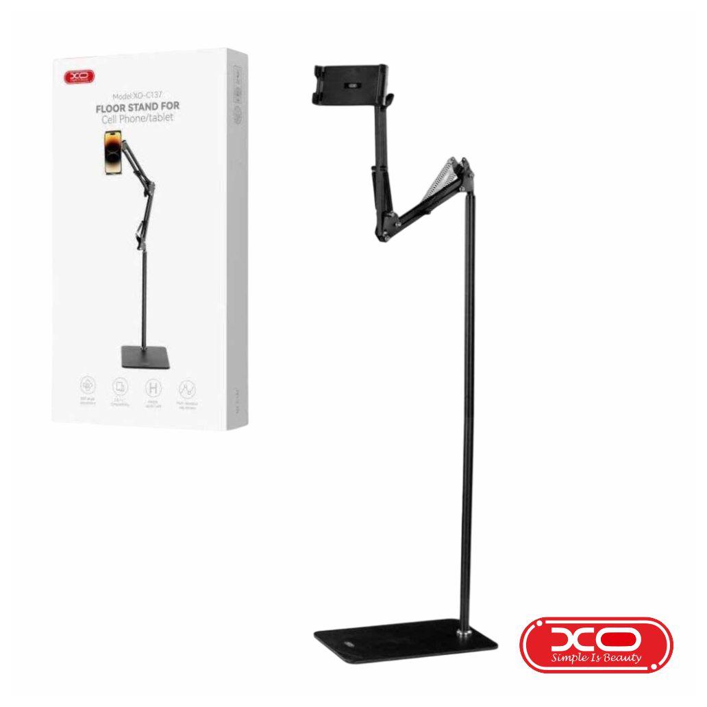 (imagem para) Suporte Chão P/ Tablet E Telemóvel Ajustável 135cm XO