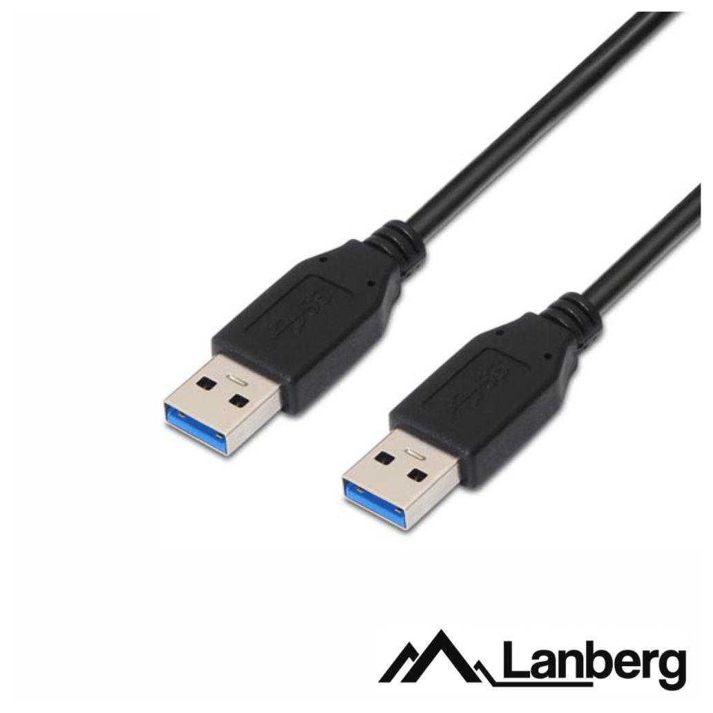 Cabo USB-A 3.0 Macho / USB-A Macho 0.5m LANBERG (imagem para) Cabo USB-A 3.0 Macho / USB-A Macho 0.5m LANBERG