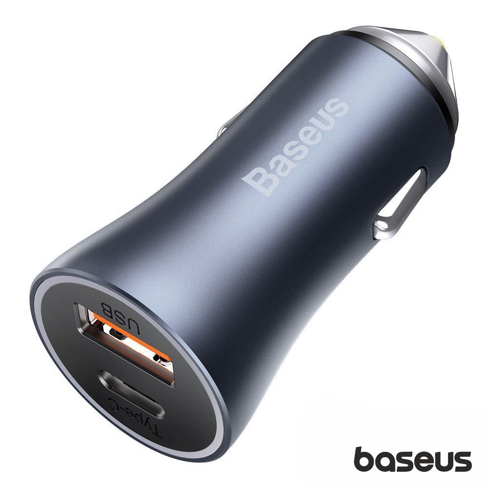 (imagem para) ADAPTADOR ISQUEIRO USB-A PD 3.0 / USB-C 40W BASEUS