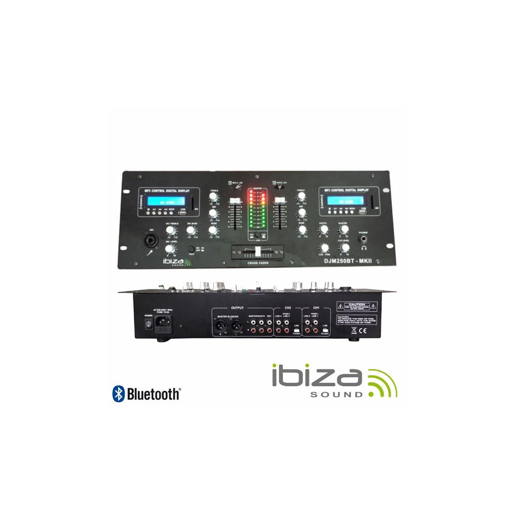 (imagem para) Mesa De Mistura 2 Canais 7 Entradas USB/BT/SD IBIZA
