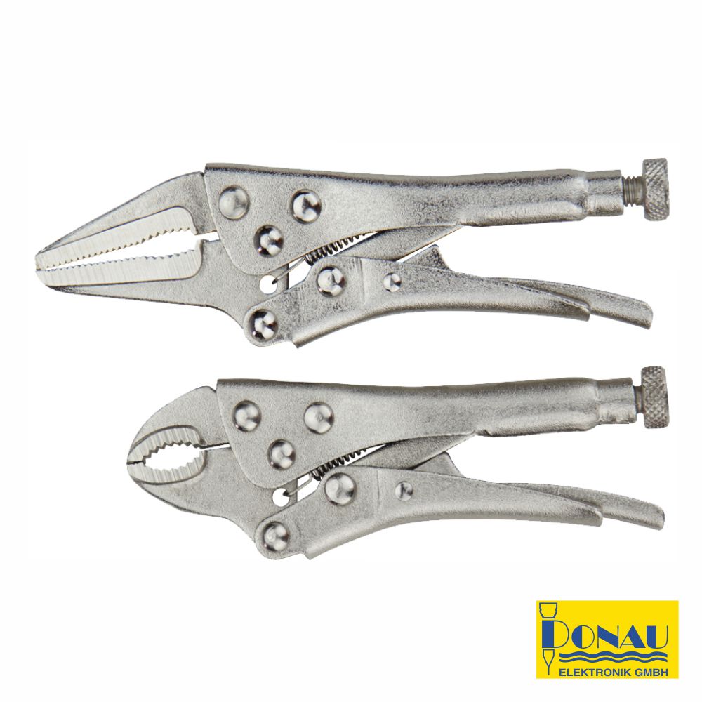 (imagem para) CONJUNTO 2 ALICATES DE GRIFOS AJUSTÁVEIS 110MM E 125MM DONAU