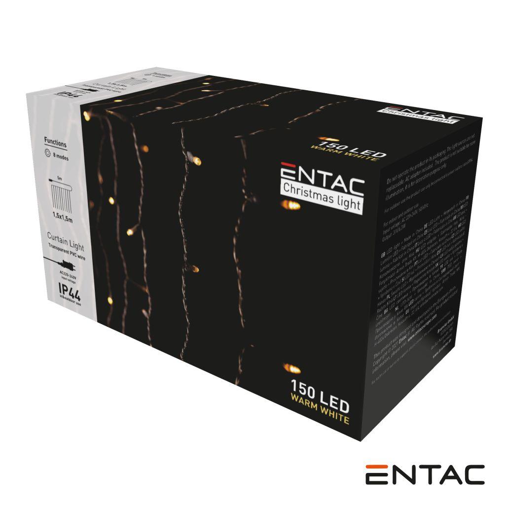 (imagem para) Luzes de Natal 150 LED Cortina 1.5x1.5m ENTAC