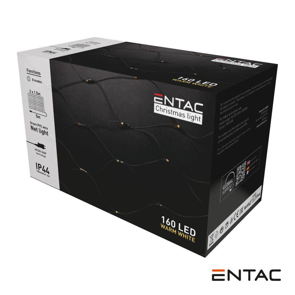 (imagem para) Luzes de Natal 160 LED 3000K Rede 220V 2x1.5m ENTAC