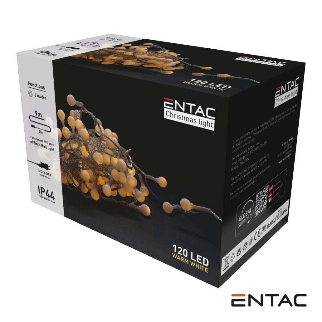 (imagem para) Luzes de Natal 120 LED 3000K 220V 9mt