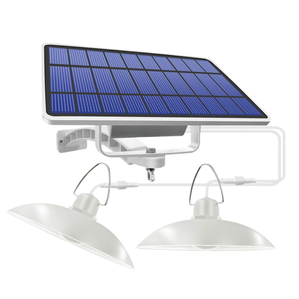 (imagem para) CONJUNTO DE 2 CANDEEIROS 6W 520LM 4500K IP65 C/ PAINEL SOLAR