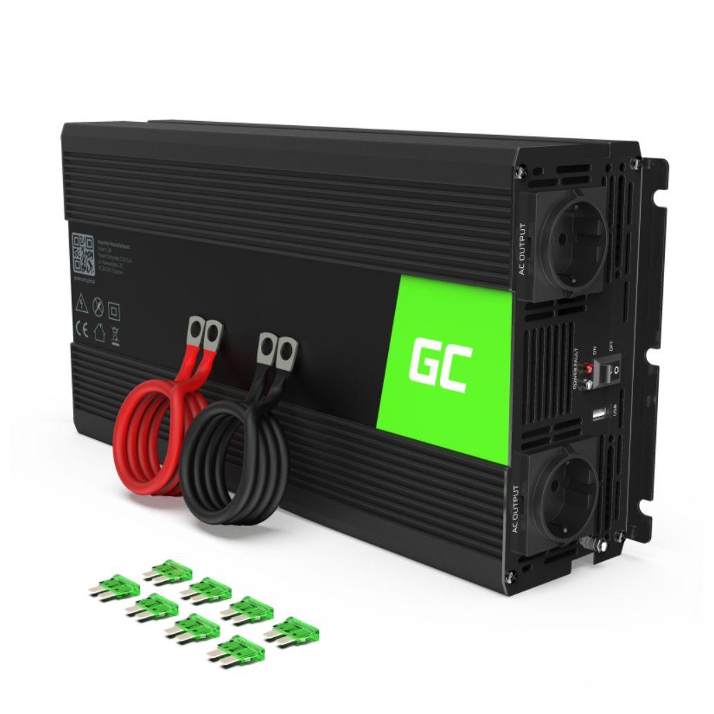 (imagem para) Conversor 12V-230V 1500W Onda Modificada GREEN CELL