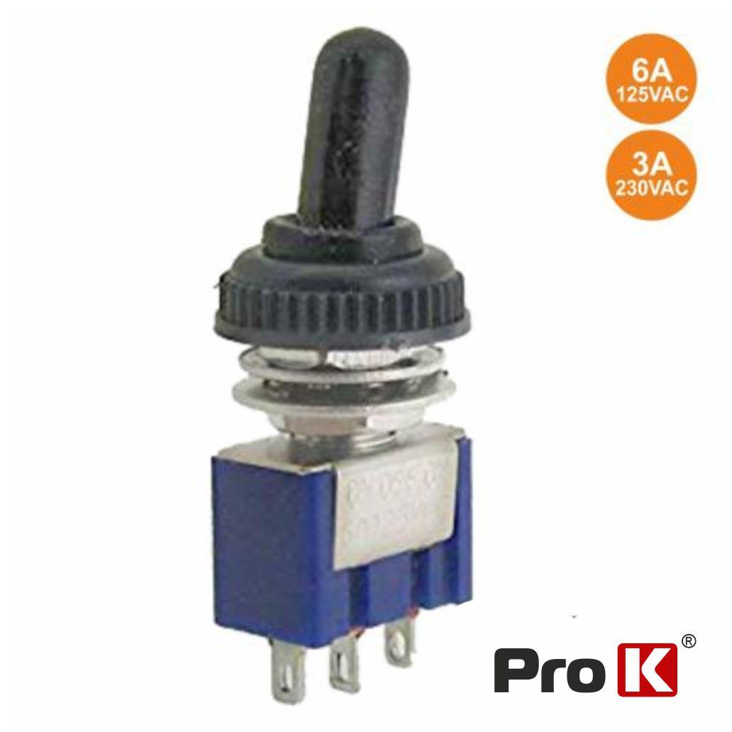 (imagem para) Interruptor Alavanca Miniatura On-Off-On C/ Proteção PROK