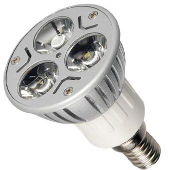 (imagem para) Lampada 230V - 3x1W LED - Branco Frio - E14