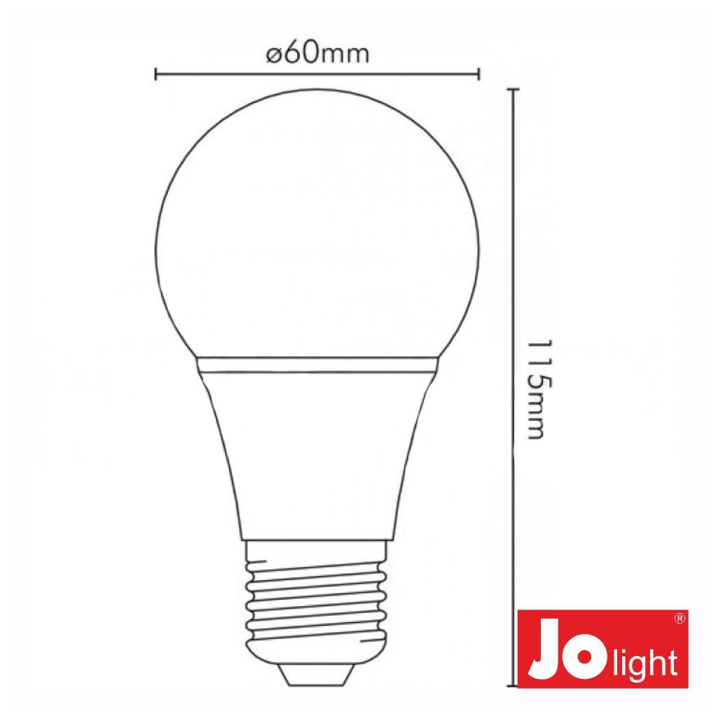 (imagem para) Lâmpada E27 9W 12/24V Globo 2700K 890lm JOLIGHT
