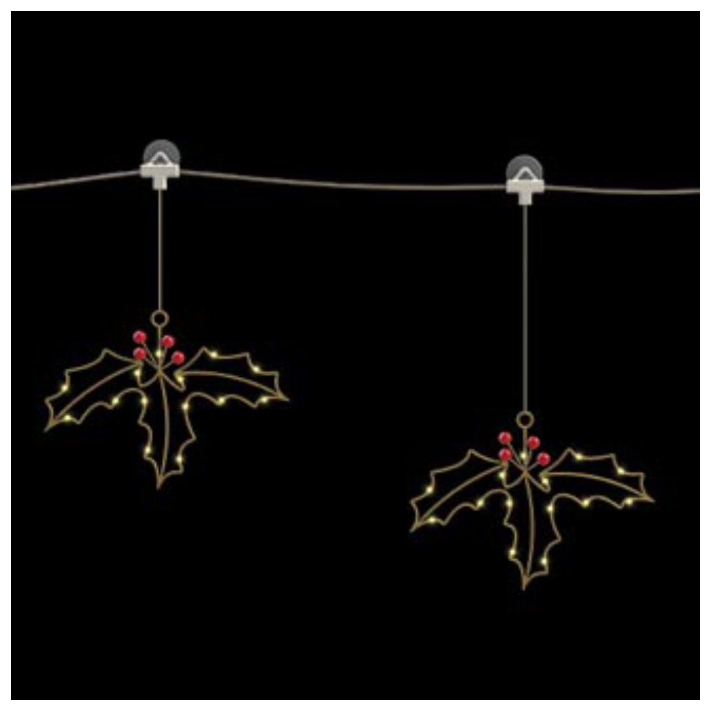 (imagem para) Luzes de Natal 3 Figuras C/ Ventosa 45 LED a pilhas 90x30cm