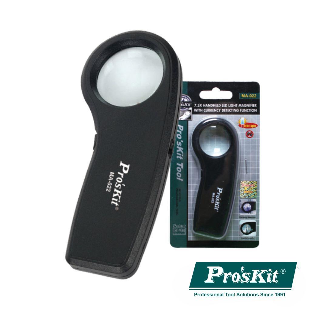 (imagem para) Lupa C/ Iluminação 1 LED 1 LED UV PROSKIT