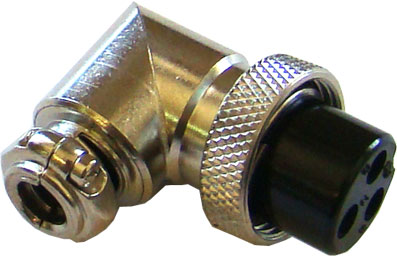 (imagem para) Ficha Micro 3 Pinos Fêmea Curva - Extensão