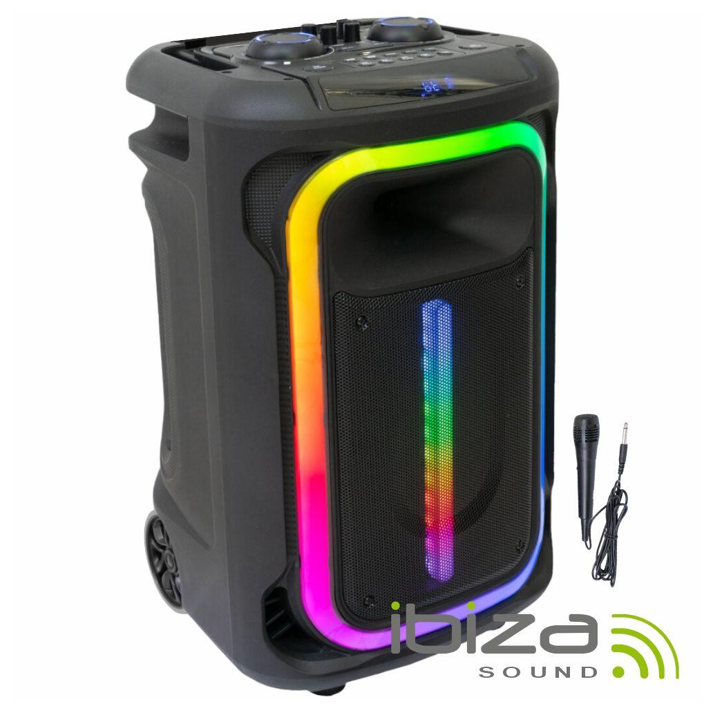 (imagem para) Coluna Amplificada 12" 800W 1 MIC USB/BT/SD/AUX TWS IBIZA