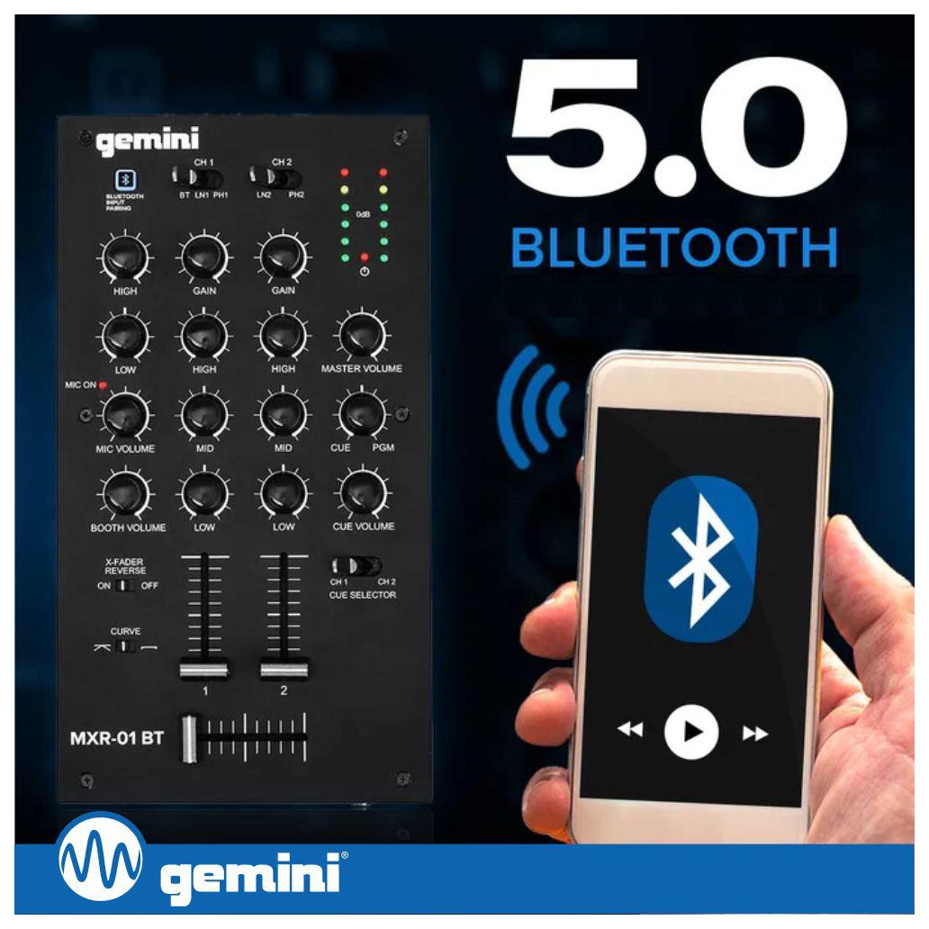 (imagem para) Mesa de Mistura 2 Canais Bluetooth GEMINI