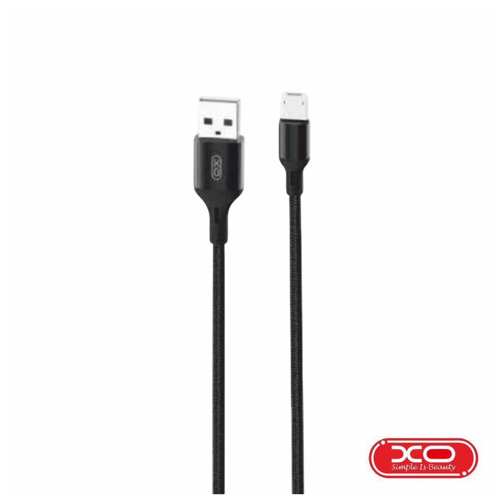 Cabo USB-A 2.0 Macho / Micro USB Macho 2.1A 2m Preto XO (imagem para) Cabo USB-A 2.0 Macho / Micro USB Macho 2.1A 2m Preto XO