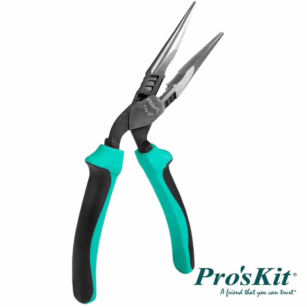 (imagem para) ALICATE DE PONTAS LONGAS CURVO C/ ÂNGULO 45º 192MM PROSKIT