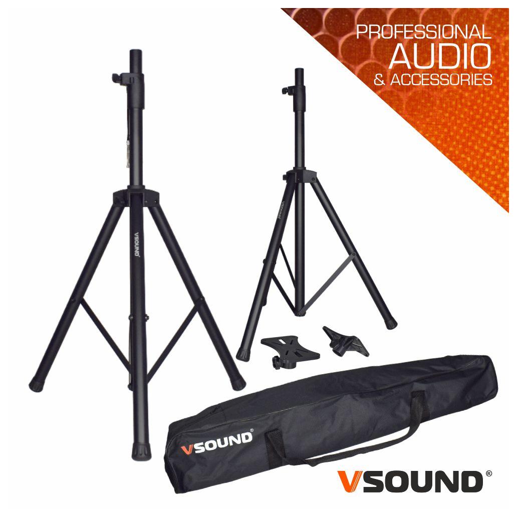 Conjunto 2 Suportes P/ Colunas C/ Bolsa 1.8m 30kg VSOUND (imagem para) Conjunto 2 Suportes P/ Colunas C/ Bolsa 1.8m 30kg VSOUND