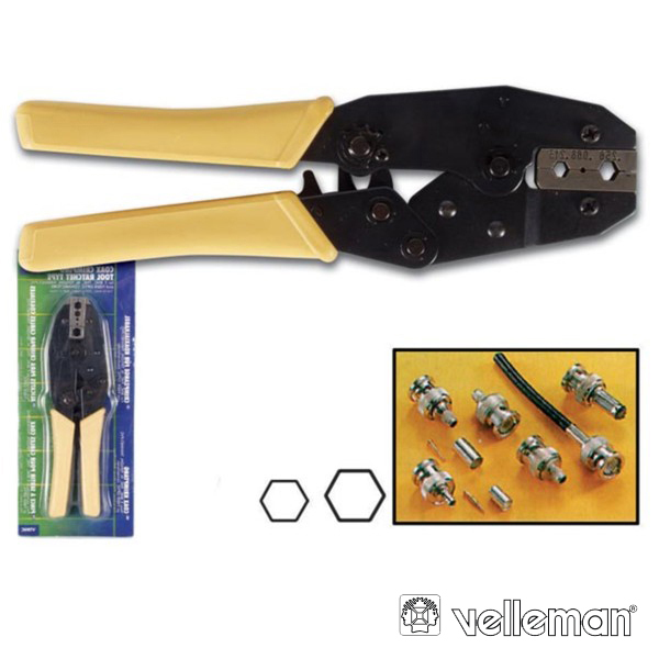 (imagem para) ALICATE DE CRAVAR FICHAS BNC RG58 - RG59 VELLEMAN