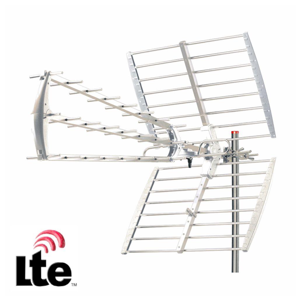 (imagem para) Antena Tdt Exterior UHF 43 Elementos 18db Filtro Lte 5G
