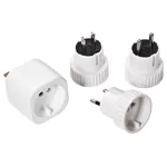 (imagem para) Kit adapatadores de viagem universal (USA, UK, Africa, Sul da Europa) - Kaiser 098/kws